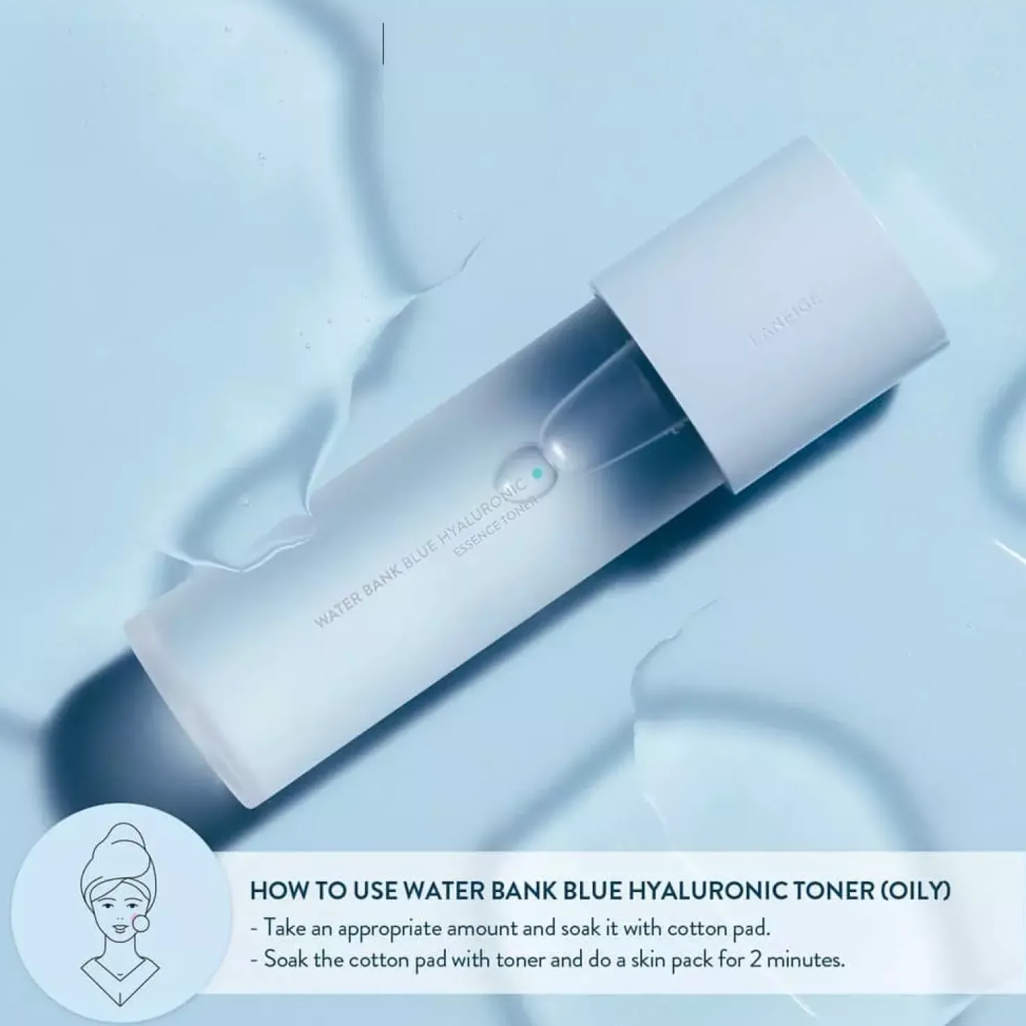 LaneigeWater Bank Blue Hyaluronic Essence Toner For Combination To Oily Skin 160 ml
