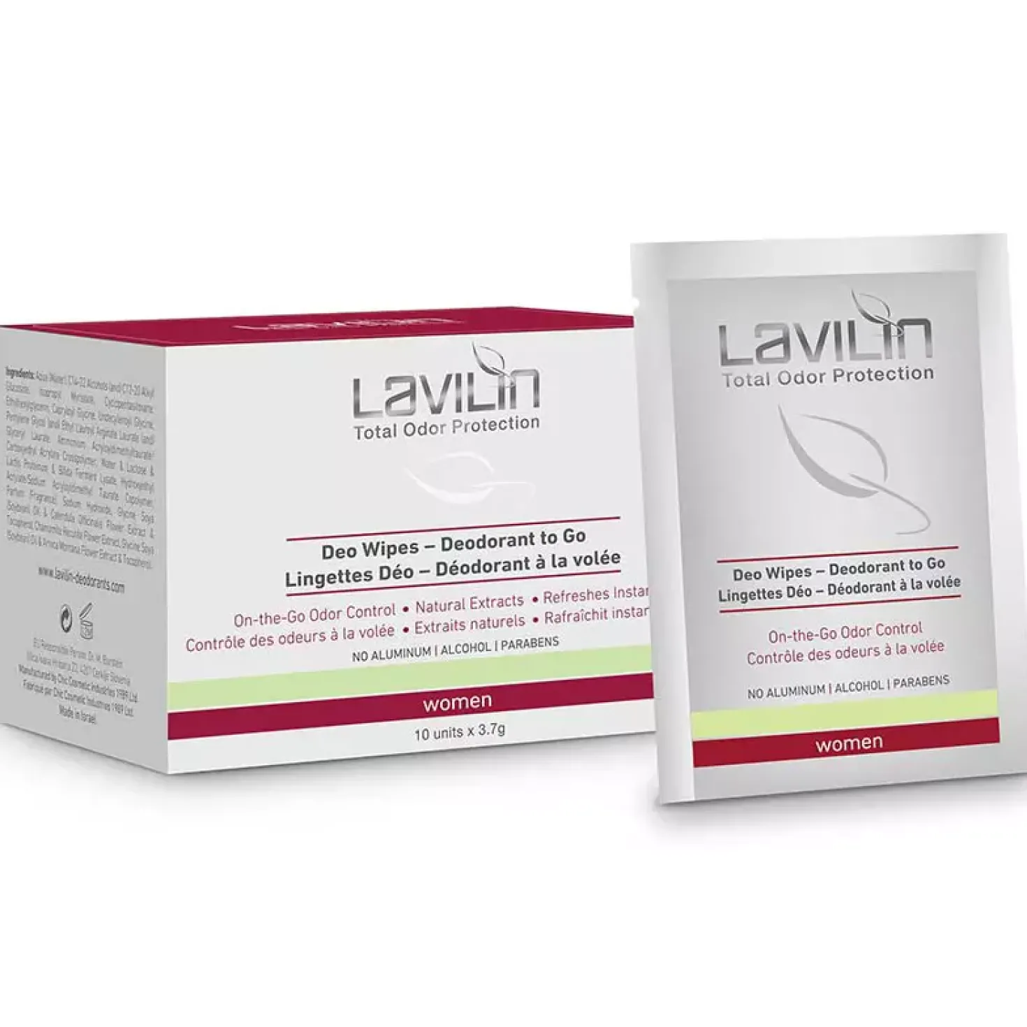 Lavilin Deo Wipes - Deodorant To Go Women