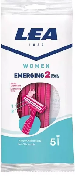 LEAWomen Disposable 2 Blade Razors for Women 5 Pack
