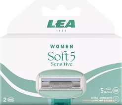 LEA Women Soft 5 Sensitive Mini Razor 2-pack Blades