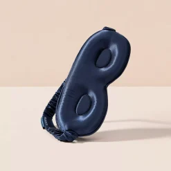 Lenoites Mulberry Silk Contour Sleep Mask Navy