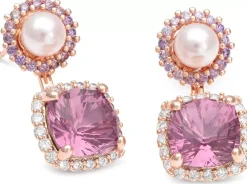 Lily and Rose Colette earrings Amethyst pink