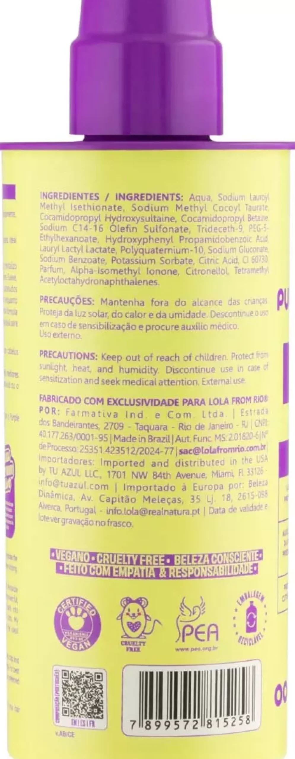 Lola from Rio Purple Shampoo Iluminador 250 ml