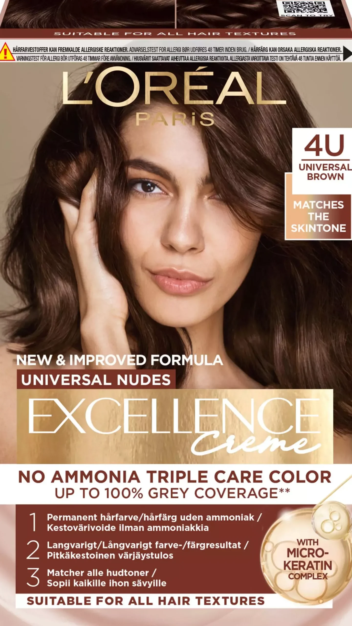 Loreal Paris Excellence Creme Universal Nudes 10U Universal Extra Light Blonde