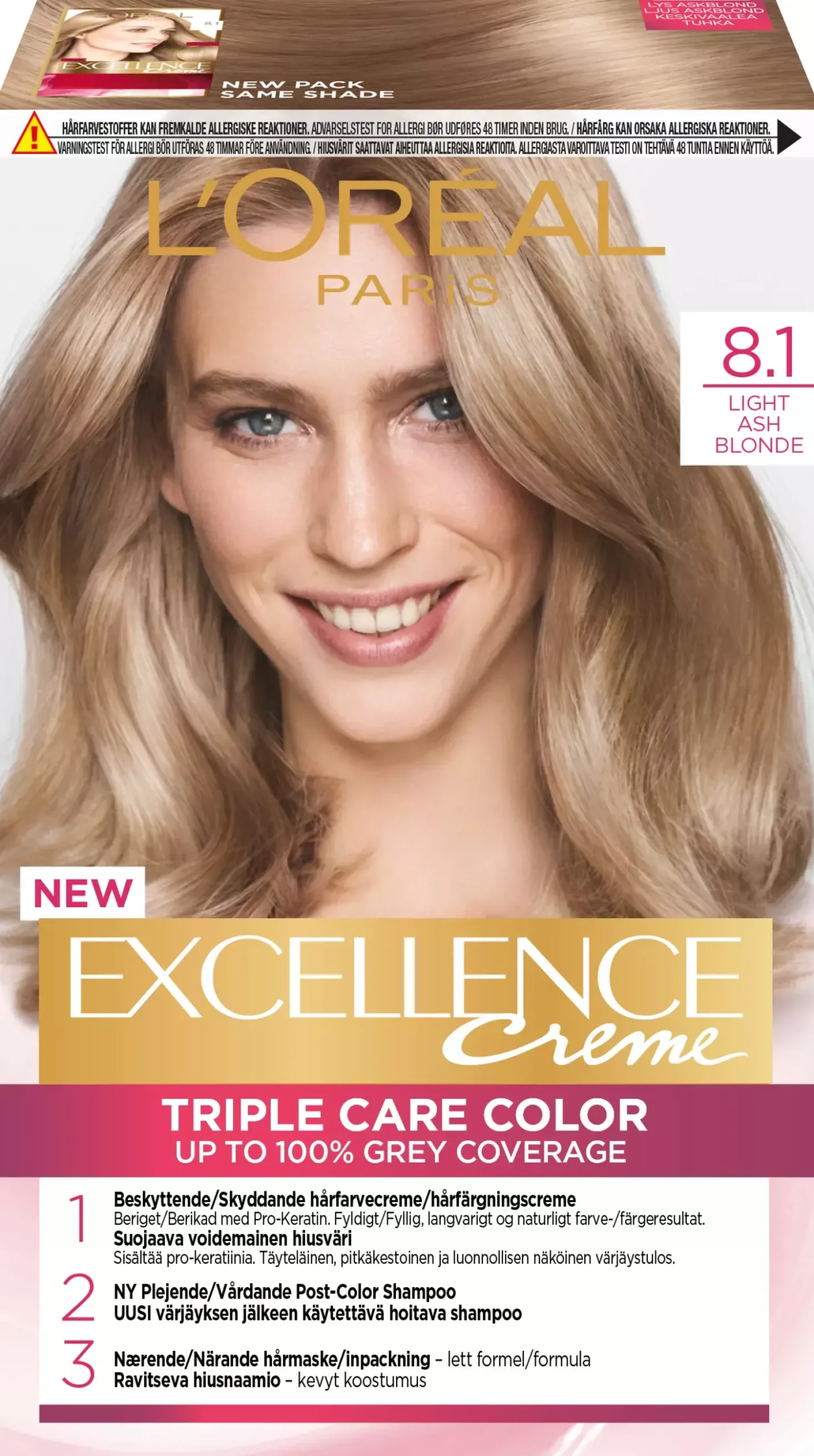 Loreal ParisExcellence Crème Triple Care Color 5 Natural Light Brown