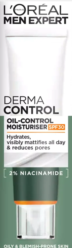 Loreal ParisMen Expert Derma Control Oil-Control Moisturiser SPF30 40 ml
