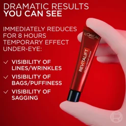 Loreal ParisRevitalift Laser Tri-Peptides Serum 30 ml, Laser Day Cream 50 ml & Laser Eye Bag Instant Eraser 15 ml