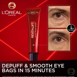 Loreal ParisRevitalift Laser Tri-Peptides Serum 30 ml, Laser Day Cream 50 ml & Laser Eye Bag Instant Eraser 15 ml