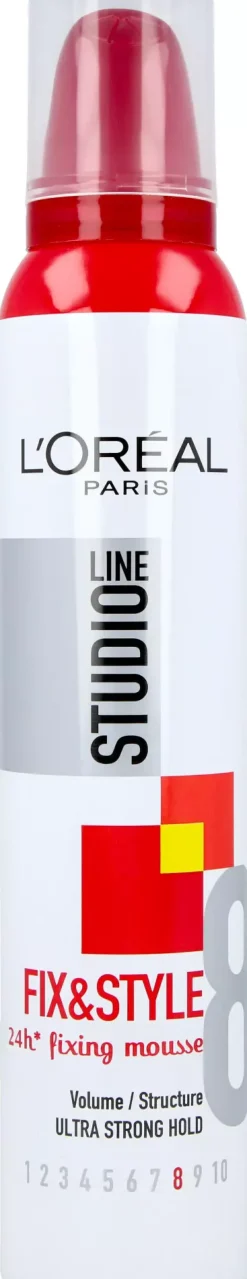 Loreal ParisStudio Line Fix & Style Ultra Strog Mousse 200 ml