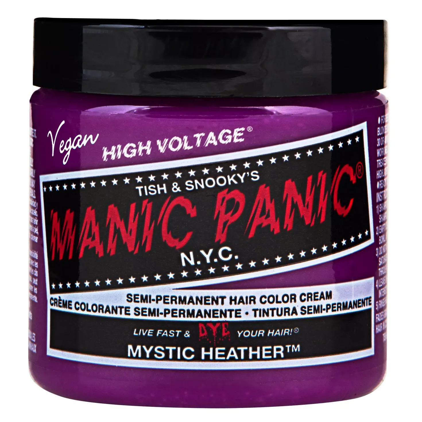 Manic Panic Semi-Permanent Hair Color Cream Raven