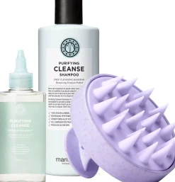 maria nilaPurifying Cleanse Bundle Shampoo 350 ml & Serum 150 ml & Scalp Brush