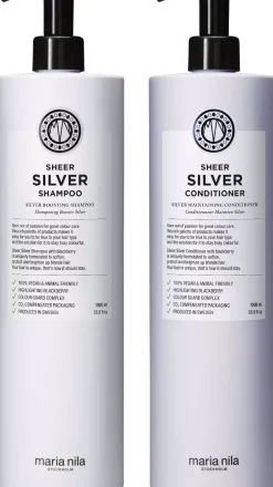 maria nilaSheer Silver Bundle Shampoo 1000 ml & Conditioner 1000 ml