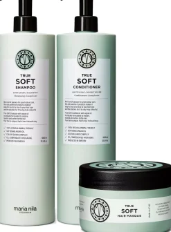 maria nilaTrue Soft Bundle Shampoo 1000 ml & Conditioner 1000 ml & Masque 250 ml