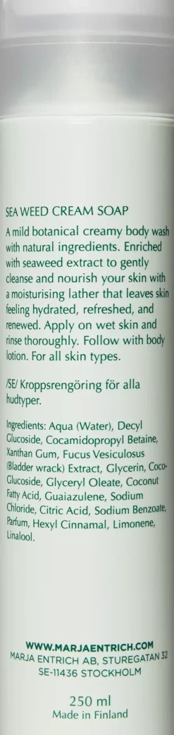 Marja Entrich Sea Weed Cream Soap 250 ml