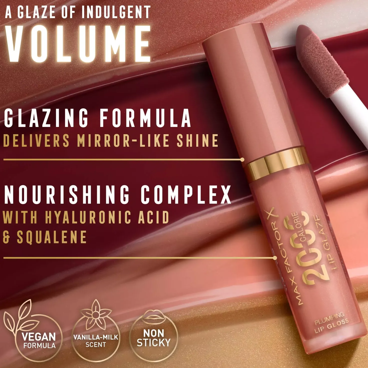 Max Factor2000 Calorie Lip Glaze Lip Gloss 150 Caramel Swish