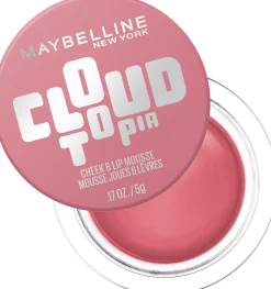 Maybelline New York Cloudtopia Cheek & Lip Mousse 7 Moonlit Rose
