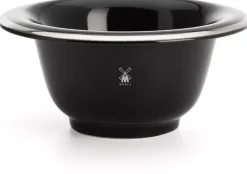Mühle Porcelain Shaving Bowl Platinum Rim Black