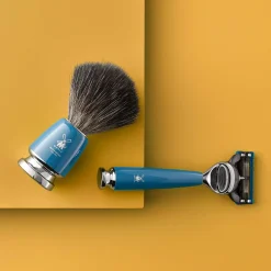 Mühle Rytmo Shaving Brush High-Grade Resin Black Synthetic Black Fibre
