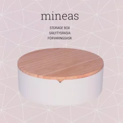 Mineas Box Round With Bamboo Lid