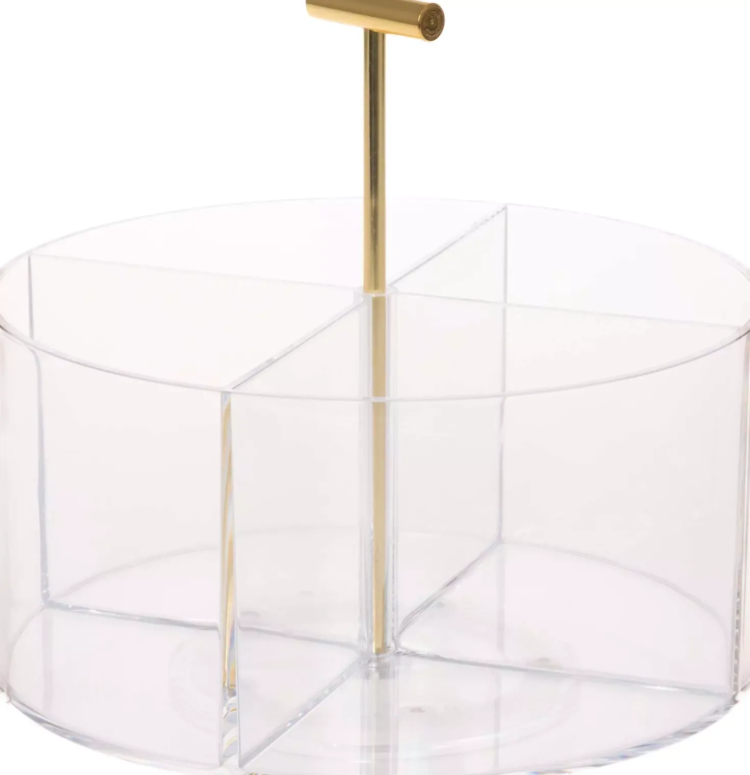 Mineas Spinning Organizer With Handle Transparent