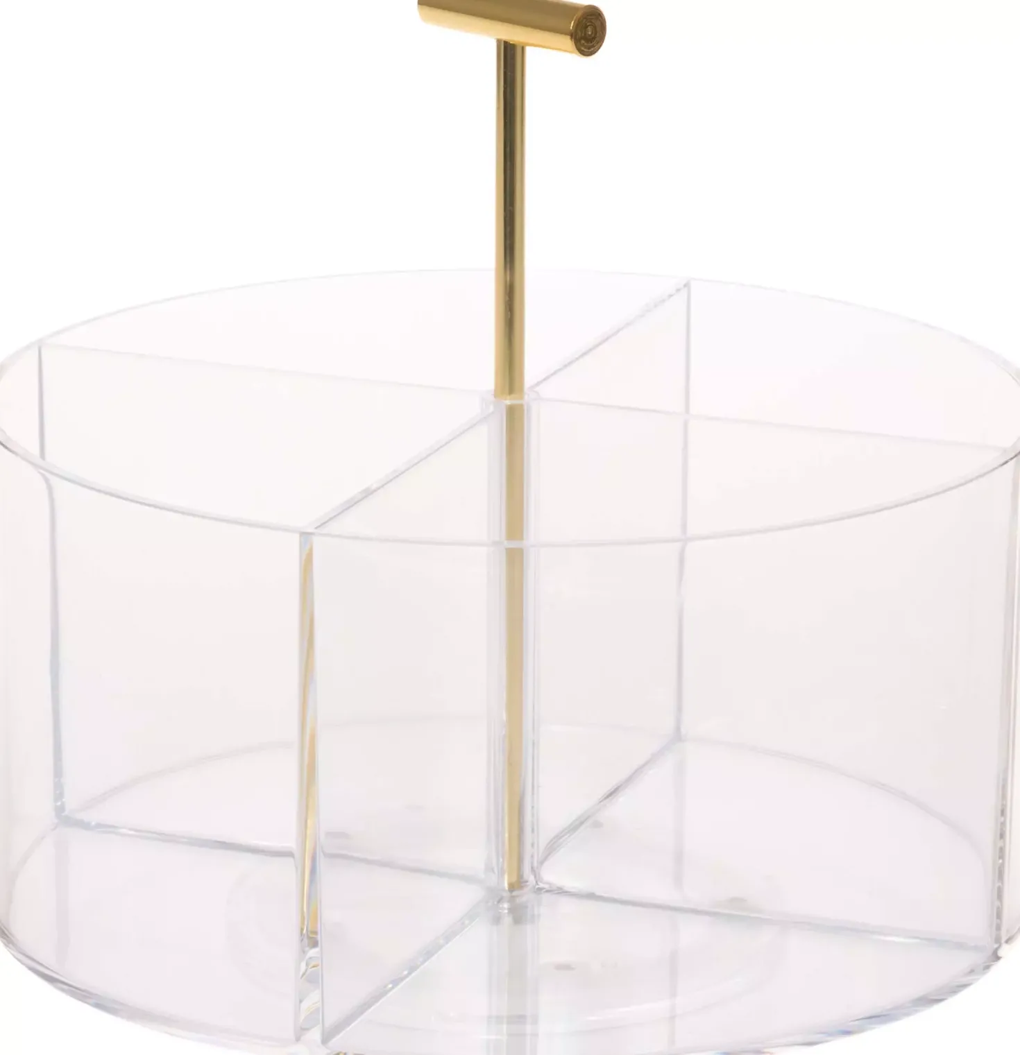 Mineas Spinning Organizer With Handle Transparent