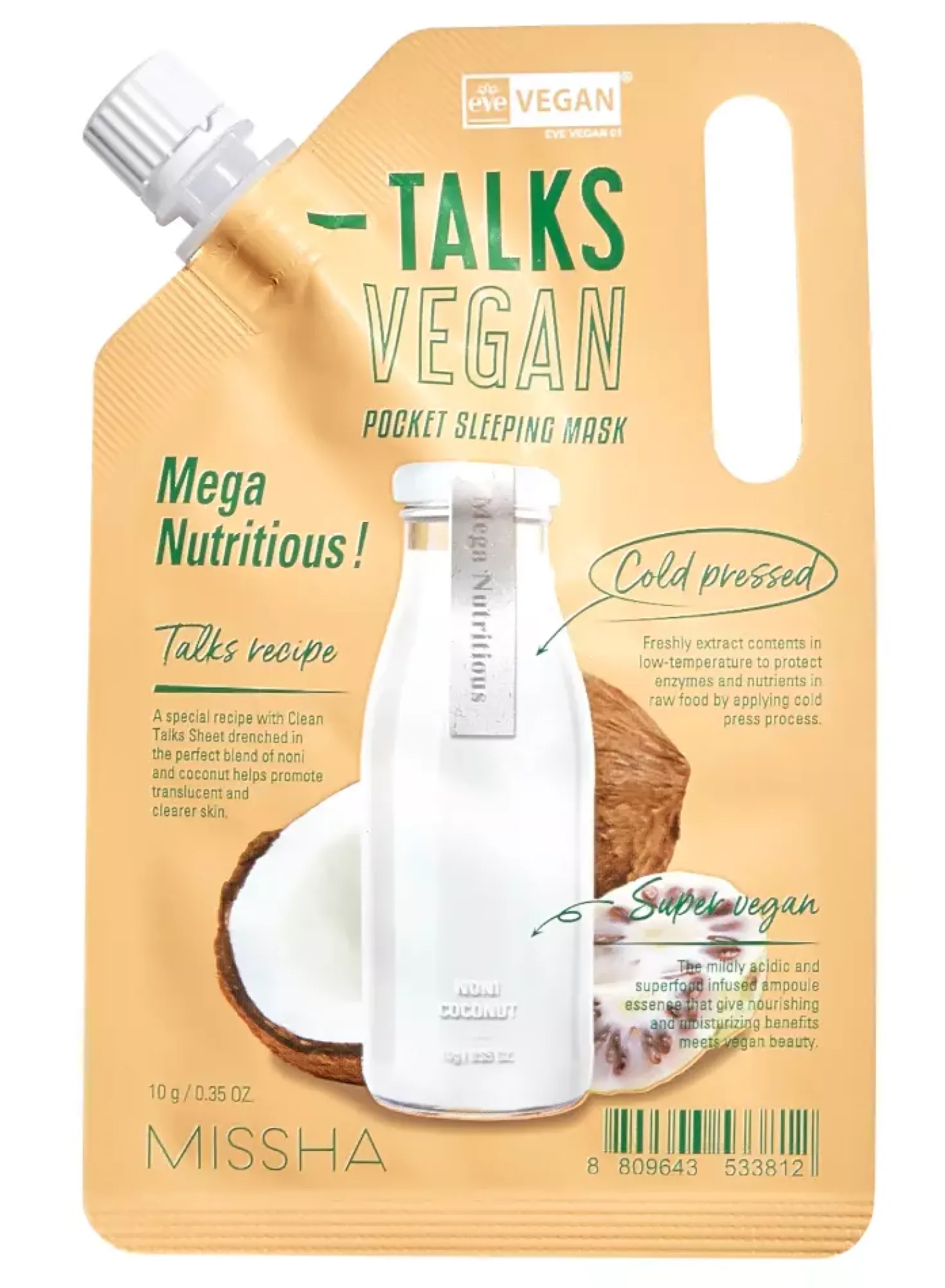 MISSHATalks Vegan Squeeze Pocket Sleeping Mask