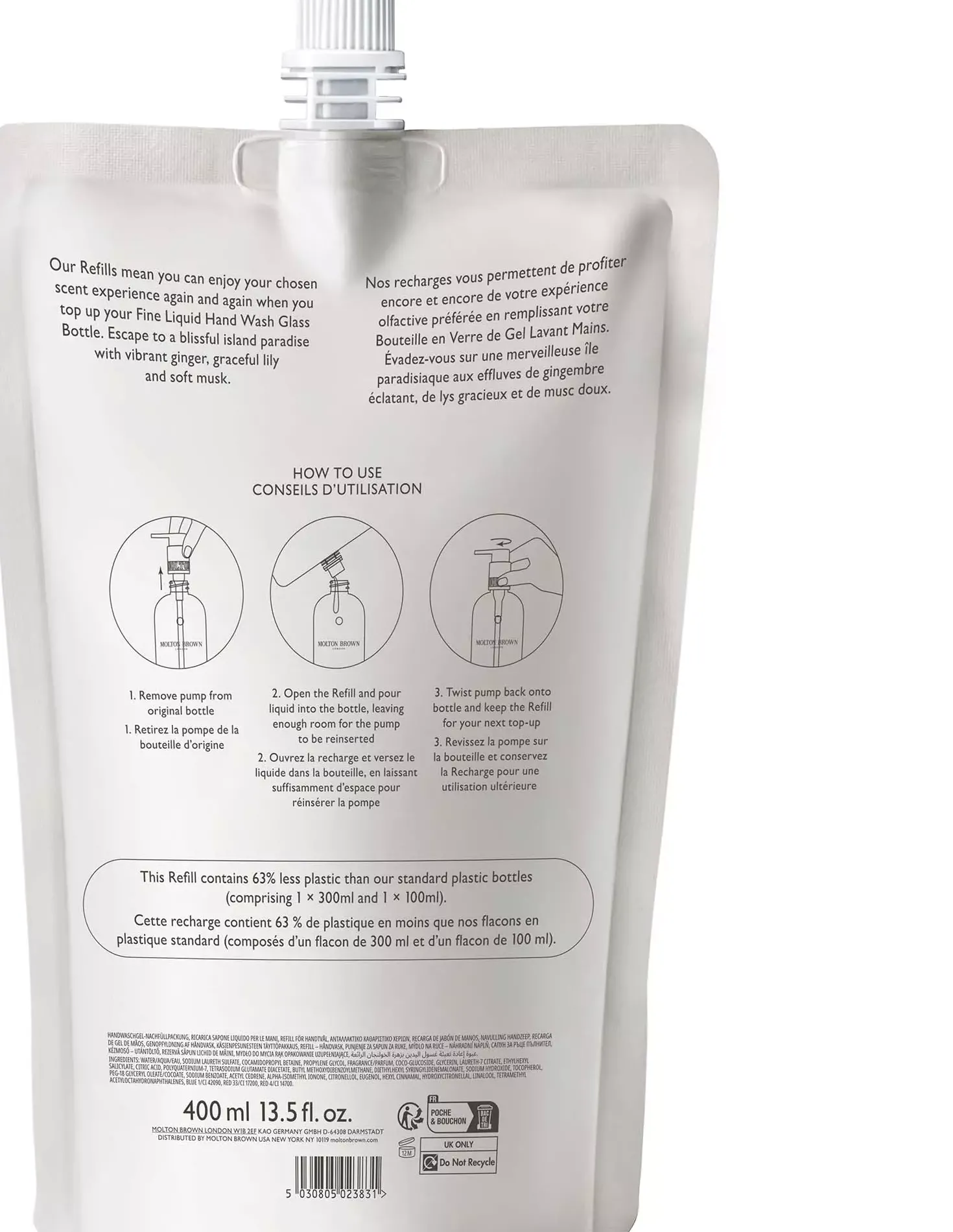 Molton Brown Heavenly Gingerlily Fine Liquid Hand Wash Refill