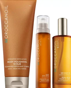 Moroccanoil Bundle Body Scrub 200 ml & Night Body Serum 100 ml & Dry Body Oil 100 ml
