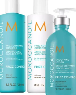 MoroccanoilFrizz Control Bundle Shampoo 250 ml & Conditioner 250 ml & Smoothing Lotion 300 ml