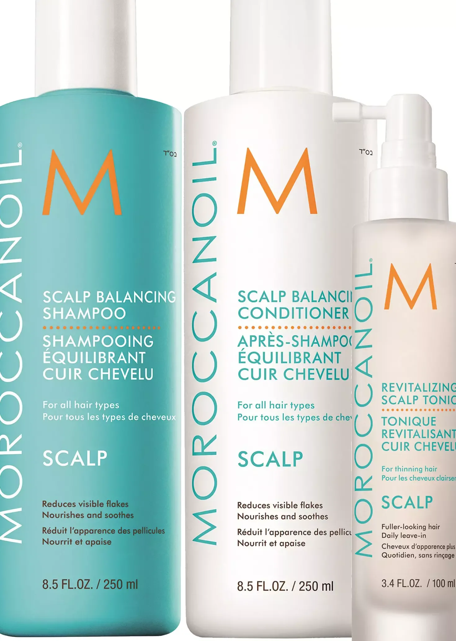 MoroccanoilScalp Bundle Shampoo 250 ml & Conditoner 250 ml & Scalp Tonic 100 ml