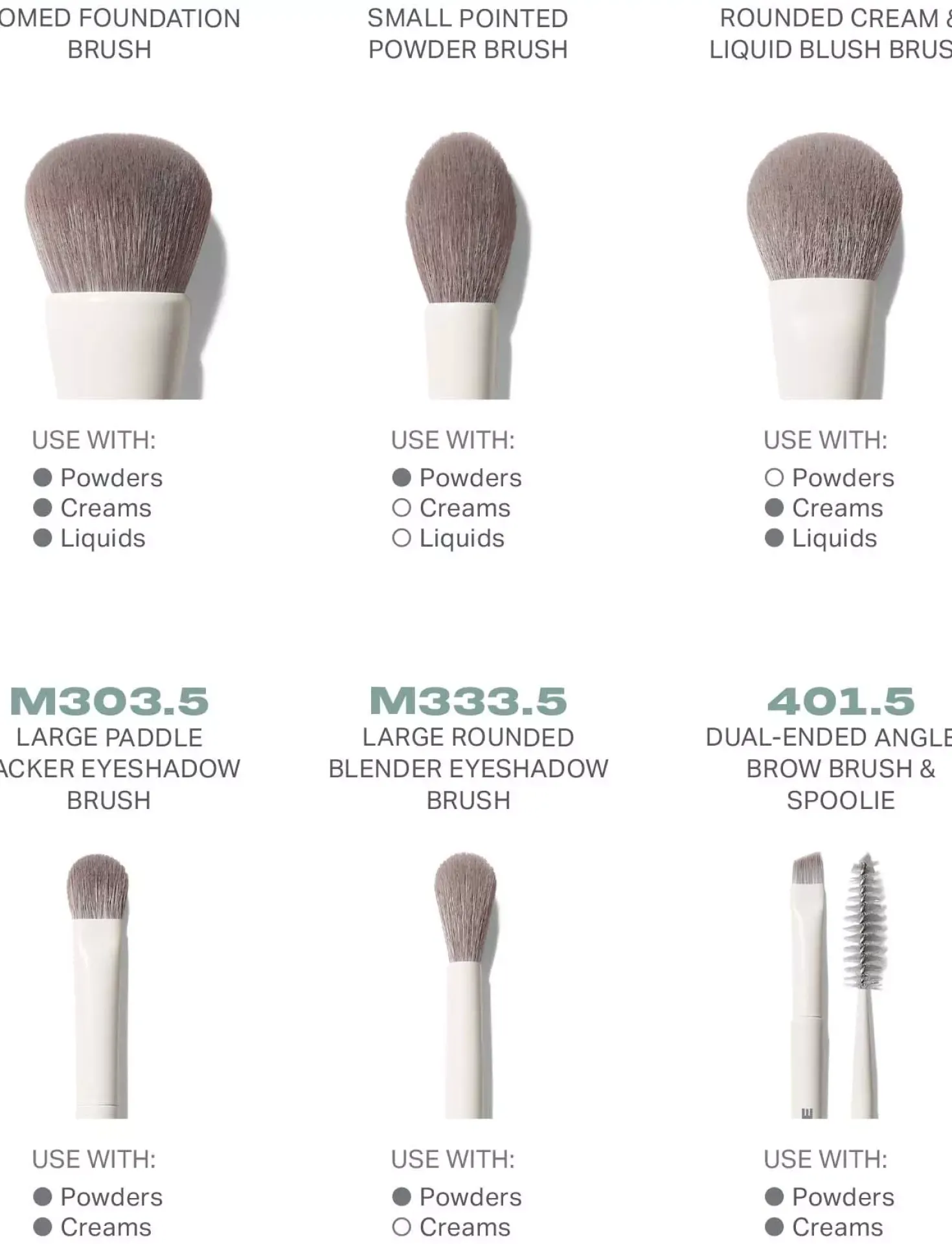 Morphe Along For The Glide 6-Piece Travel Brush Set