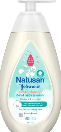 Natusan by Johnson's CottonTouch 2-in-1 Bath and Wash 300 ml