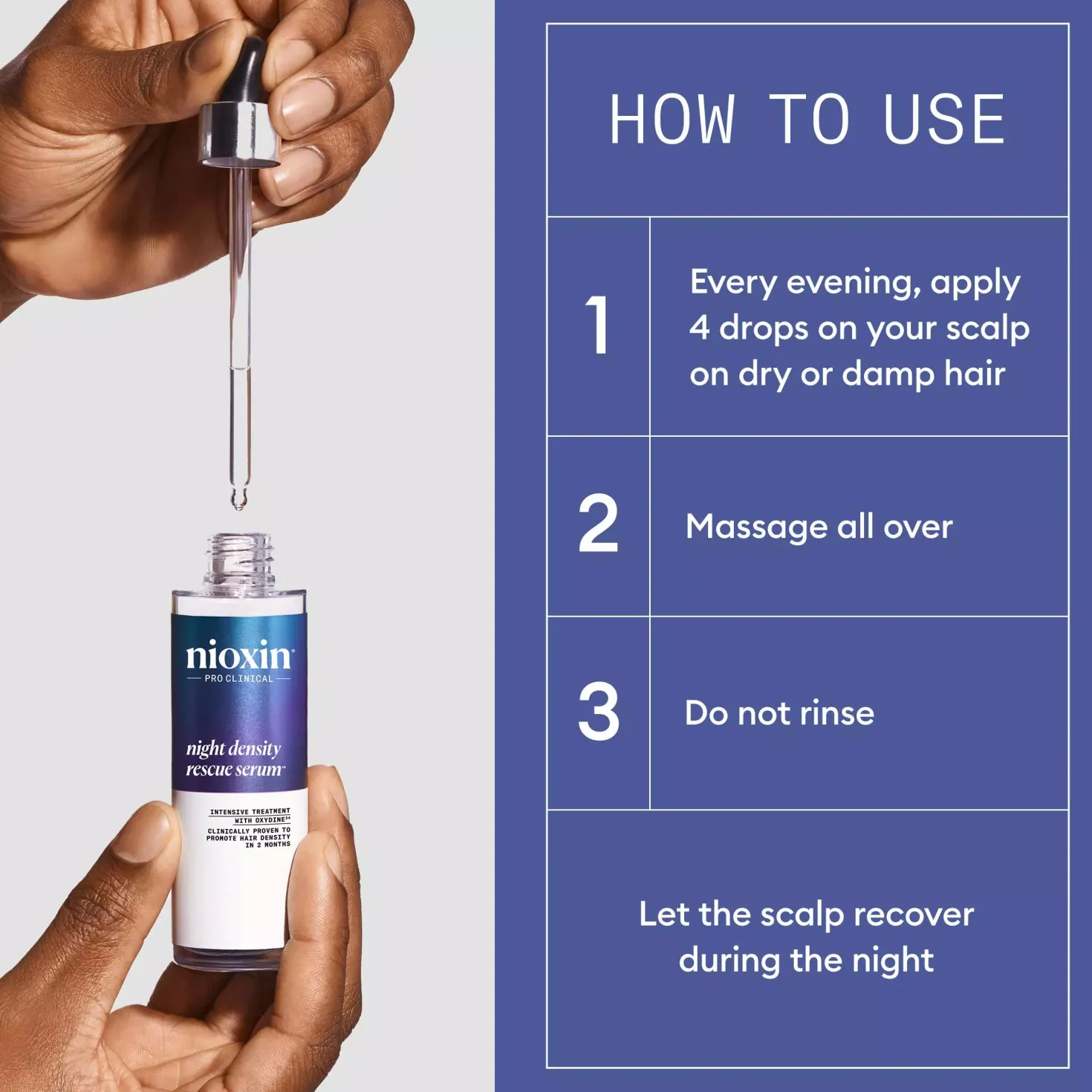 Nioxin Night Density Rescue Serum 70 ml