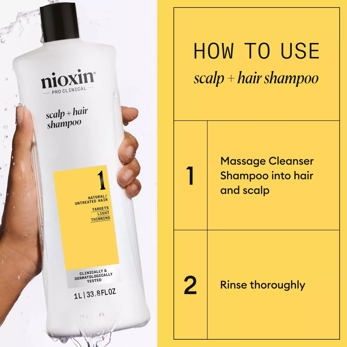 NioxinSystem 1 Shampoo for Thinning Hair 1000 ml