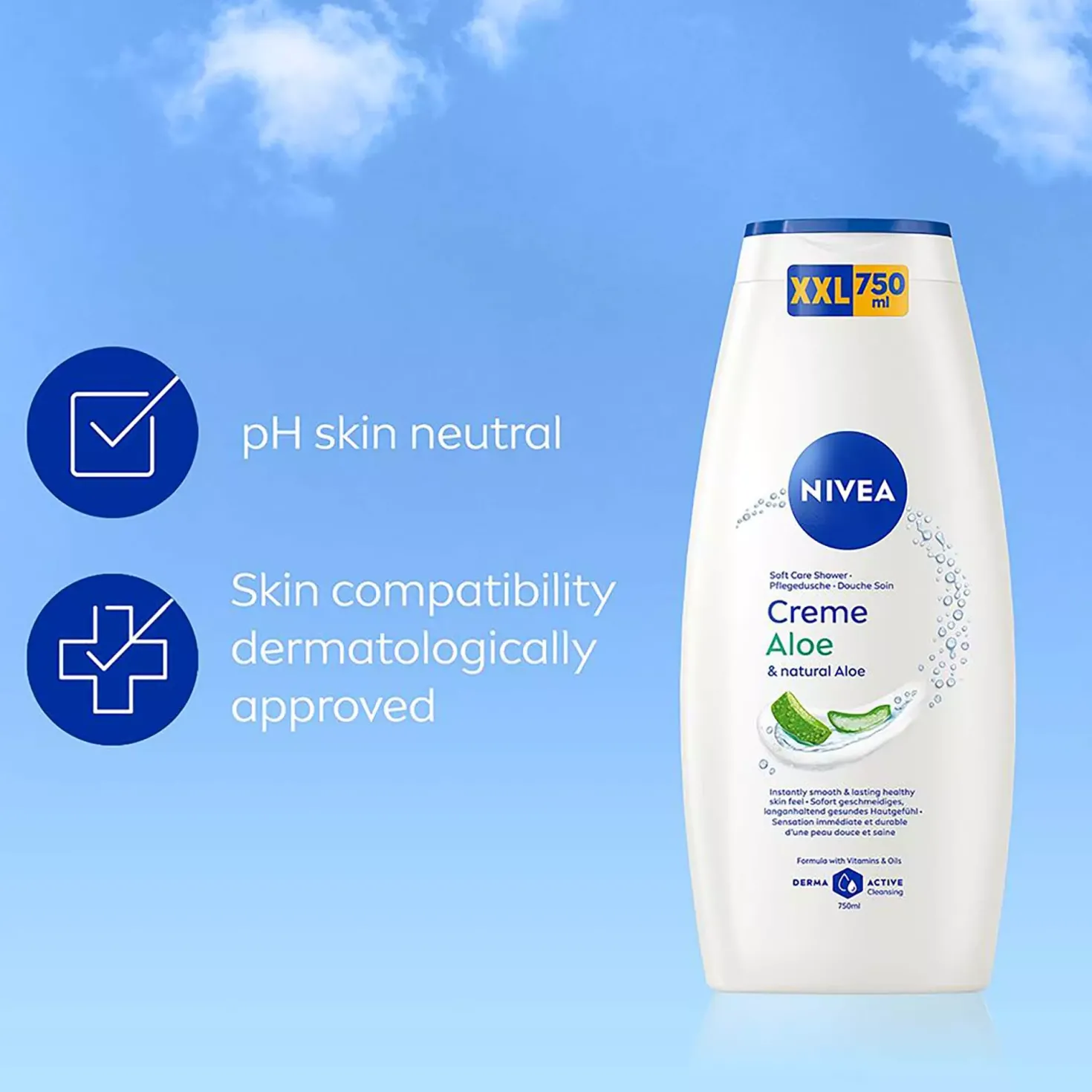 NIVEA Creme Aloe & natural Aloe Shower
