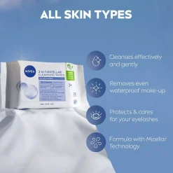 NIVEA 3-in-1 Micellar Cleansing Wipes 25 stk