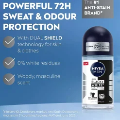NIVEAMEN Antiperspirant Deo Black & White Original Roll on 50 ml