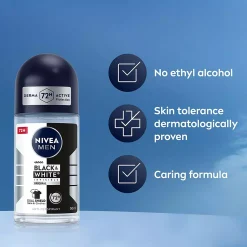 NIVEAMEN Antiperspirant Deo Black & White Original Roll on 50 ml