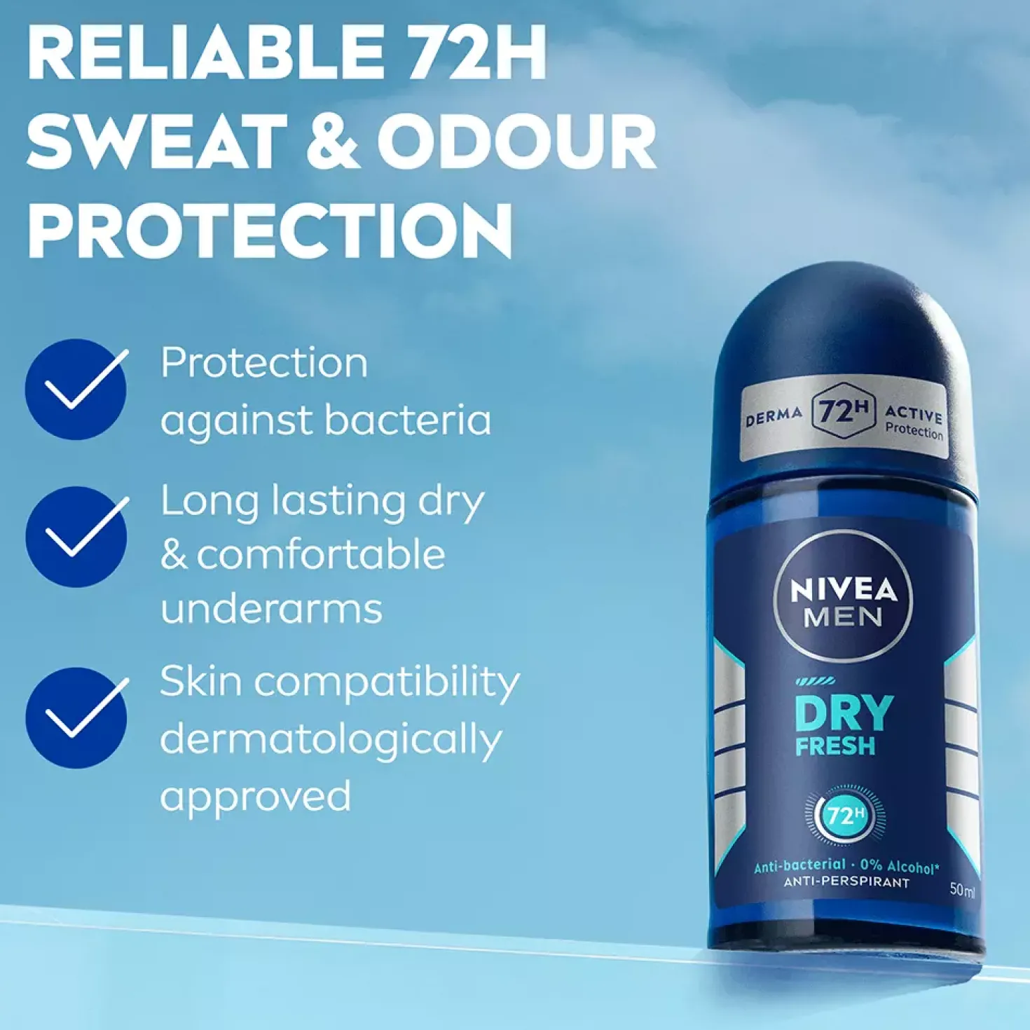 NIVEAMEN Dry Fresh Roll On 50 ml