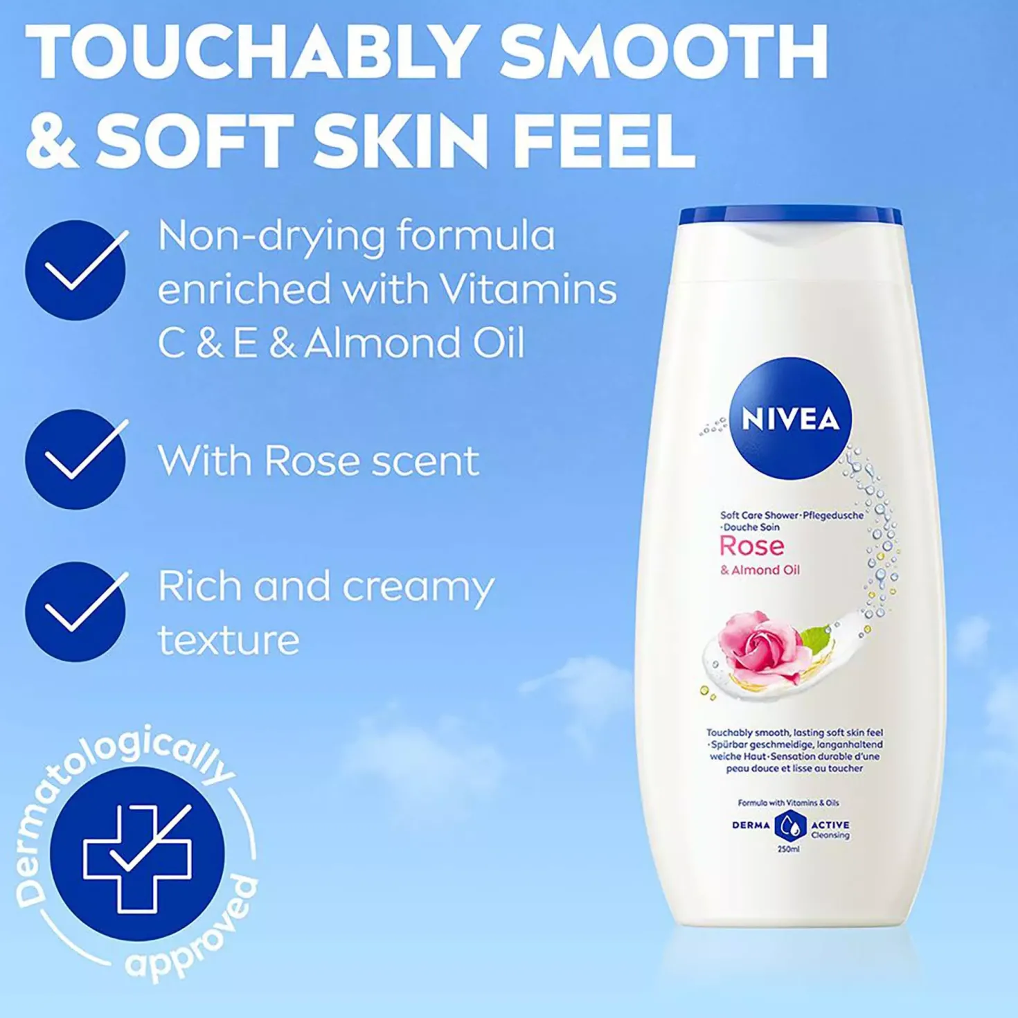NIVEA Rose & Almond Oil Shower 250 ml
