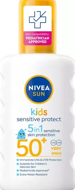 NIVEASUN Kids Sensitive Protect Spray SPF50+ 200 ml