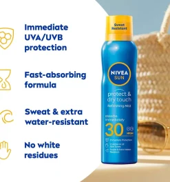 NIVEASUN Protect & Dry Touch Sun Mist SPF30 200 ml