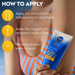 NIVEASUN Protect & Moisture Invisible Finish Lotion SPF 50+ 150 ml