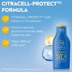 NIVEASUN Protect & Moisture Sun Lotion SPF 50+ 100 ml