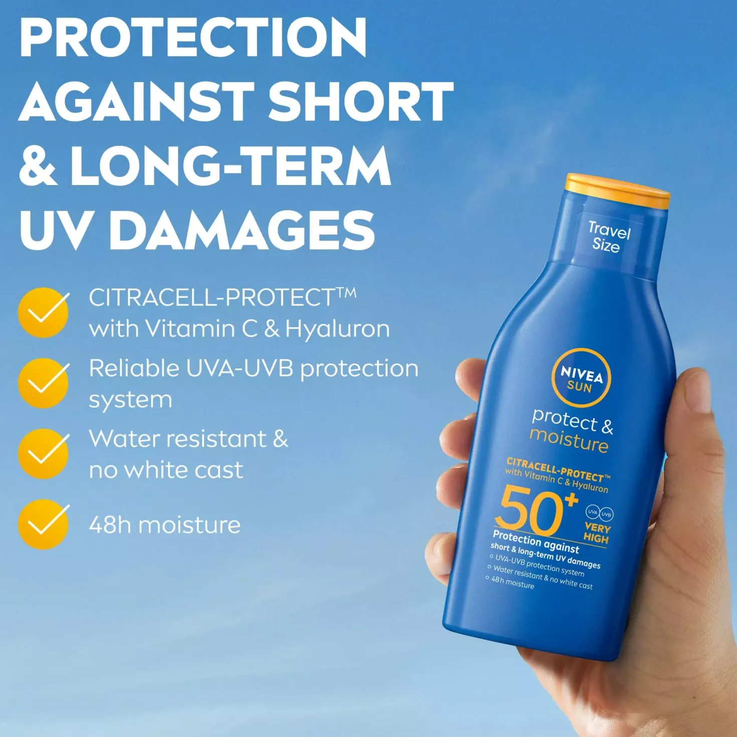 NIVEASUN Protect & Moisture Sun Lotion SPF 50+ 100 ml