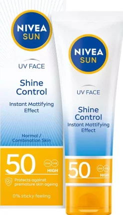 NIVEASUN UV Face Shine Control Cream Very High SPF 50+ 40 ml