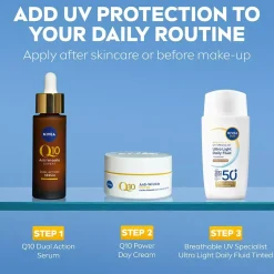 NIVEASUN UV Face Specialist Ultra Light Daily Fluid, Medium Tinted SPF 50+ 40 ml