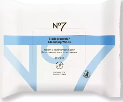 No7Essential Cleansing Biodegradable Wipes 30 stk