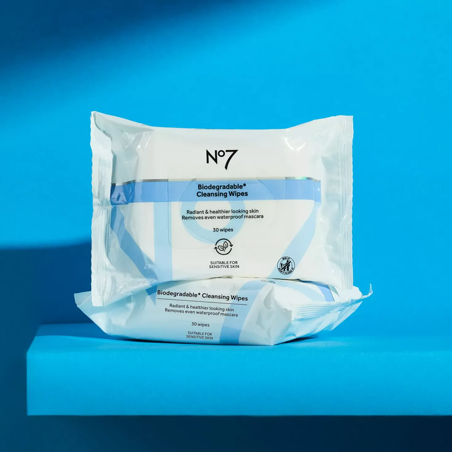 No7Essential Cleansing Biodegradable Wipes 30 stk