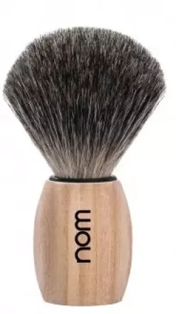 NOMOLE Shaving Brush Pure Badger Blushed Ash